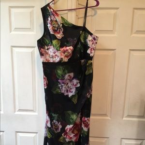 Embroidered floral maxi dress